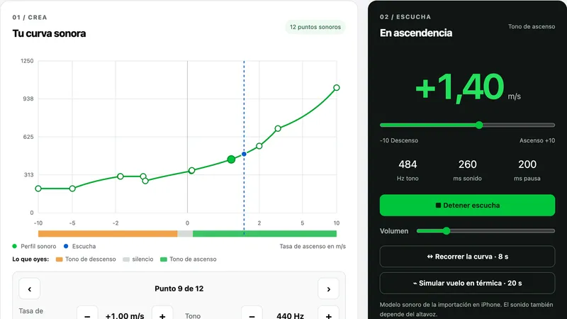 Novedad: el Sound Studio – diseña el sonido de tu vario en el navegador