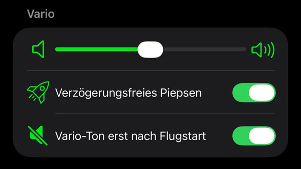 Vario One v6.2 – Vario-Ton stumm vor dem Flugstart