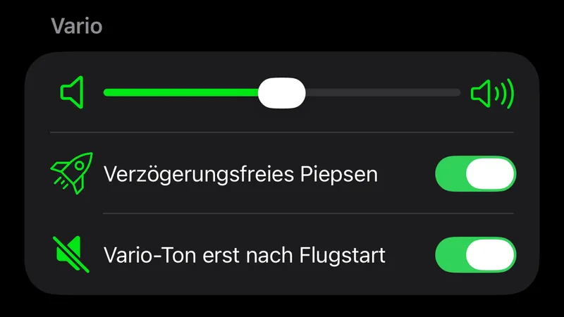 Vario One v6.2 – Vario-Ton stumm vor dem Flugstart