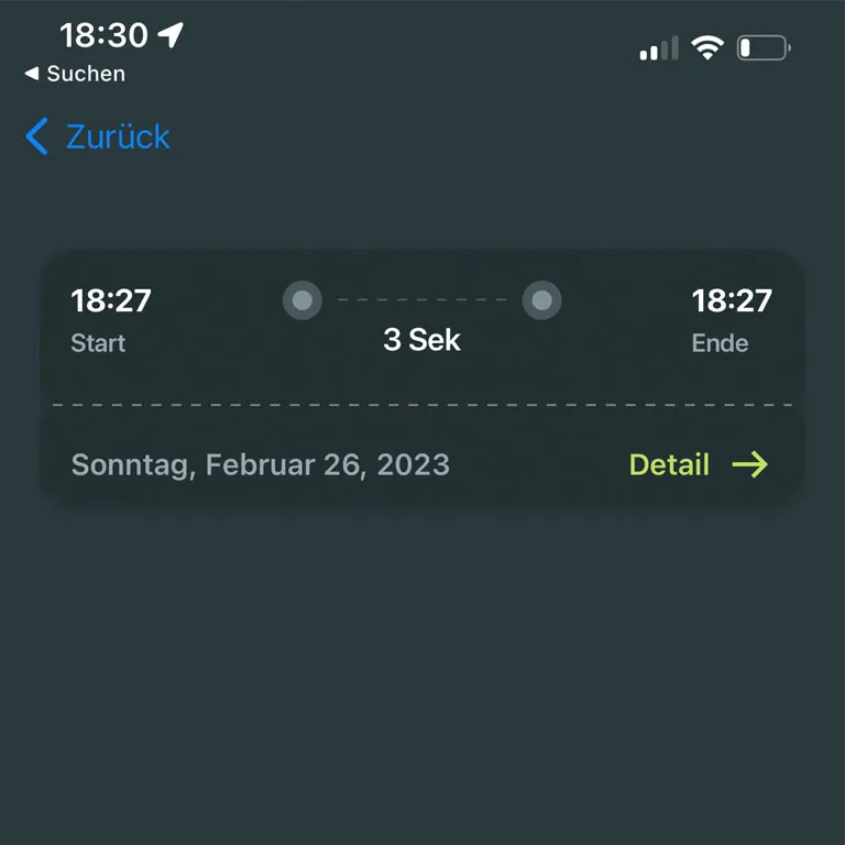 Flugbuch Eintrag