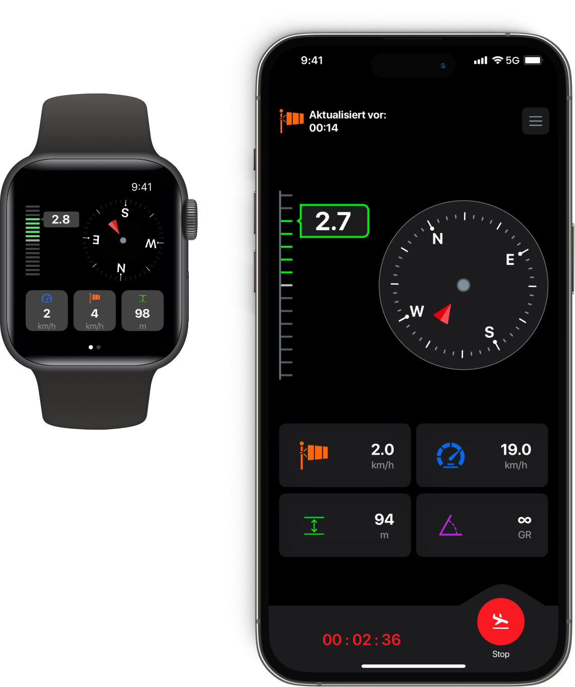 Vario One App auf iPhone und Apple Watch